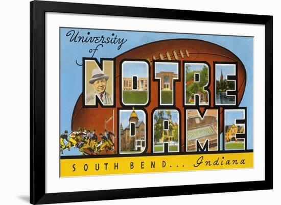 University of Notre Dame, South Bend, Indiana-null-Framed Premium Giclee Print