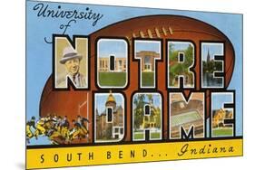 University of Notre Dame, South Bend, Indiana-null-Mounted Premium Giclee Print