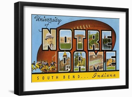 University of Notre Dame, South Bend, Indiana-null-Framed Art Print