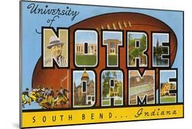 University of Notre Dame, South Bend, Indiana-null-Mounted Art Print