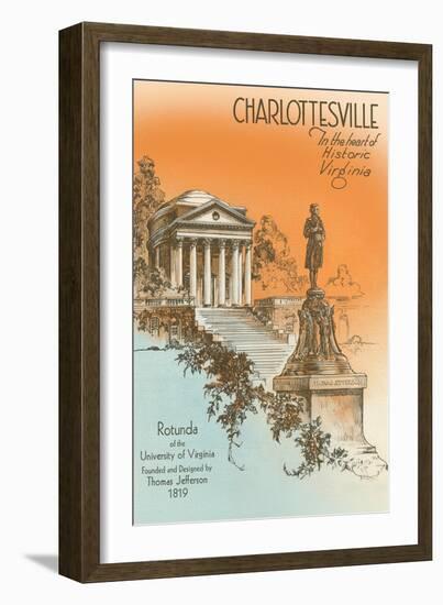 University of Virginia, Charlotteville-null-Framed Art Print