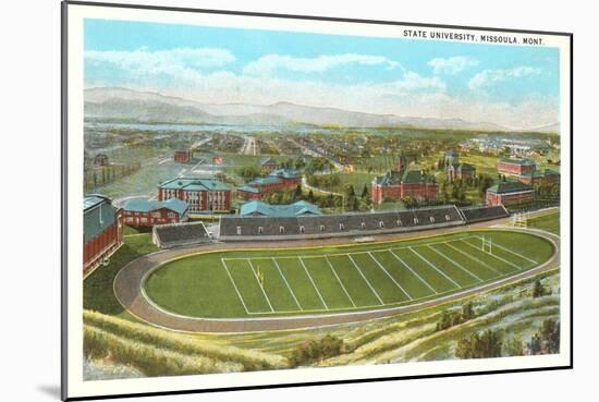 University Playing Field, Missoula, Montana-null-Mounted Art Print