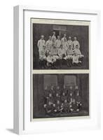 University Rugby Football Teams-null-Framed Giclee Print