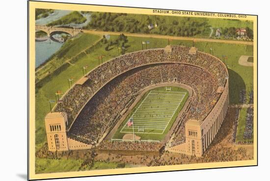 University Stadium, Columbus, Ohio-null-Mounted Premium Giclee Print