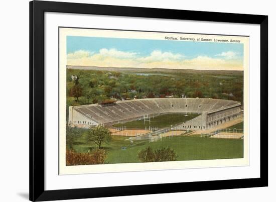 University Stadium, Lawrence, Kansas-null-Framed Premium Giclee Print