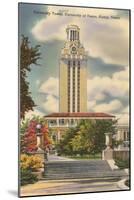 University Tower, Austin, Texas-null-Mounted Art Print