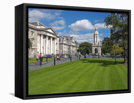 University Trinity College, Dublin, Republic of Ireland, Europe-Hans Peter Merten-Framed Stretched Canvas