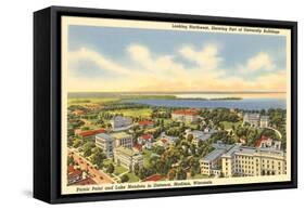 University, Views of Madison, Wisconsin-null-Framed Stretched Canvas