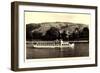 Unkel Rhein, Rheinhotel Länderhaus, Dampfer, Felder-null-Framed Giclee Print