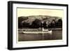 Unkel Rhein, Rheinhotel Länderhaus, Dampfer, Felder-null-Framed Giclee Print