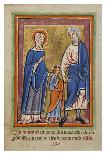 Christ Led to Jerusalem by Mary and Joseph-Unknown 12th Century Illuminator-Art Print