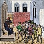 Sacre De Baudouin De Boulogne Dit Baudouin Ier (V. 1065-1118), Roi De Jerusalem - the Coronation Of-Unknown Artist-Framed Giclee Print