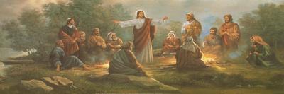 Jesus Spreading the Word-unknown Bo-Stretched Canvas