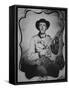 Unknown Confederate Soldier Posing in Photographer's Studio-American Photographer-Framed Stretched Canvas