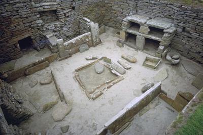 Interior of Neolithic Hut. Artist: Unknown Photographic Print - Unknown ...