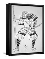 Unknown Japanese Warrior-Japanese School-Framed Stretched Canvas