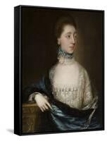 Unknown Lady with a Blue Cloak, C.1765-Thomas Gainsborough-Framed Stretched Canvas