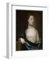 Unknown Lady with a Blue Cloak, C.1765-Thomas Gainsborough-Framed Giclee Print