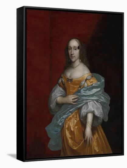 Unknown Lady-Cornelius Johnson-Framed Stretched Canvas