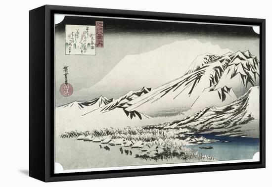 Unknown (Landscape)-Ando Hiroshige-Framed Stretched Canvas