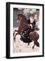 Unknown (Man on Horse)-Ando Hiroshige-Framed Giclee Print