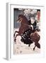 Unknown (Man on Horse)-Ando Hiroshige-Framed Giclee Print