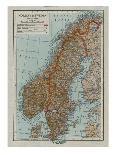 Map of Norway and Sweden, c19th century-Unknown-Giclee Print