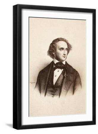 Portrait of Felix Mendelssohn-Bartholdy, 1860S (Print) Giclee