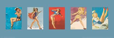 Pinup Girls II-unknown Pruitt-Laminated Art Print