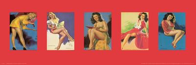 Pinup Girls I-unknown Pruitt-Art Print