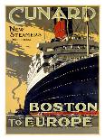 Liner of the White Star Line-Walter Thomas-Mounted Art Print