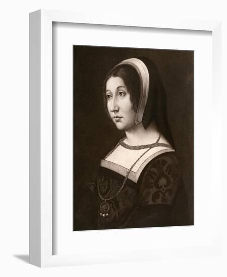 Unknown Woman, Formerly known as Margaret Tudor, C1520-Jean Perréal-Framed Giclee Print