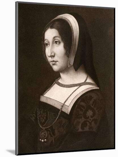 Unknown Woman, Formerly known as Margaret Tudor, C1520-Jean Perréal-Mounted Giclee Print