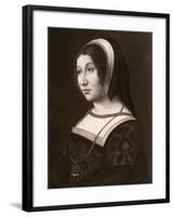 Unknown Woman, Formerly known as Margaret Tudor, C1520-Jean Perréal-Framed Giclee Print