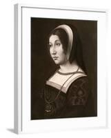 Unknown Woman, Formerly known as Margaret Tudor, C1520-Jean Perréal-Framed Giclee Print