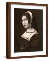 Unknown Woman, Formerly known as Margaret Tudor, C1520-Jean Perréal-Framed Giclee Print