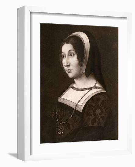 Unknown Woman, Formerly known as Margaret Tudor, C1520-Jean Perréal-Framed Giclee Print