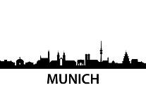 Munich Skyline-unkreatives-Art Print