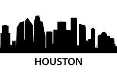 Skyline Houston-unkreatives-Art Print