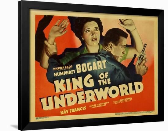 Unlawful, 1939, "King of the Underworld" Directed by Lewis Seiler-null-Framed Giclee Print