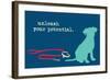 Unleash - Blue Version-Dog is Good-Framed Art Print