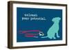 Unleash - Blue Version-Dog is Good-Framed Art Print