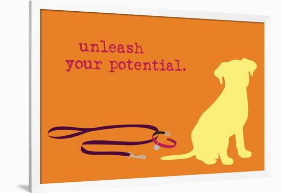 Unleash - Orange Version-Dog is Good-Framed Art Print