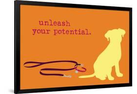 Unleash - Orange Version-Dog is Good-Framed Art Print