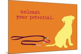 Unleash - Orange Version-Dog is Good-Mounted Art Print