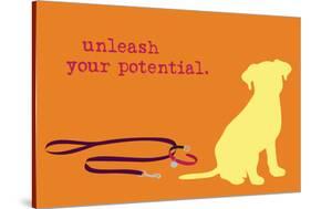 Unleash - Orange Version-Dog is Good-Stretched Canvas