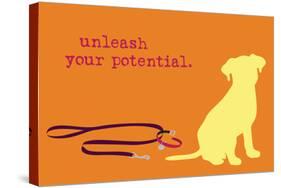 Unleash - Orange Version-Dog is Good-Stretched Canvas