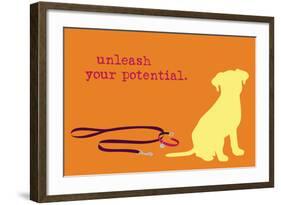 Unleash - Orange Version-Dog is Good-Framed Art Print