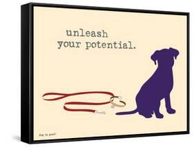 Unleash Potential-Dog is Good-Framed Stretched Canvas