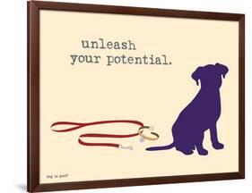 Unleash Potential-Dog is Good-Framed Art Print